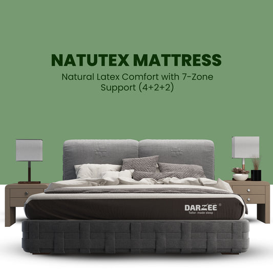 Darzee Natutex Mattress: 7-Zone Support (4+2+2)