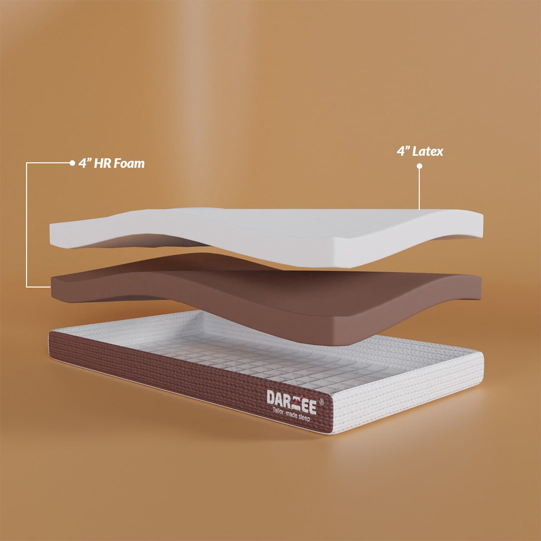 Darzee Natutex Mattress: 7-Zone Support (4+4)