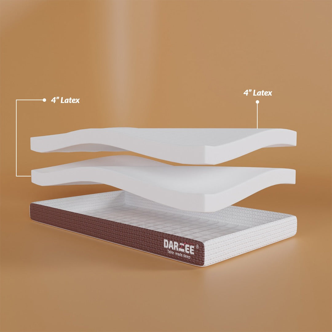 Darzee Natutex Mattress: 7-Zone Support (8 latex)