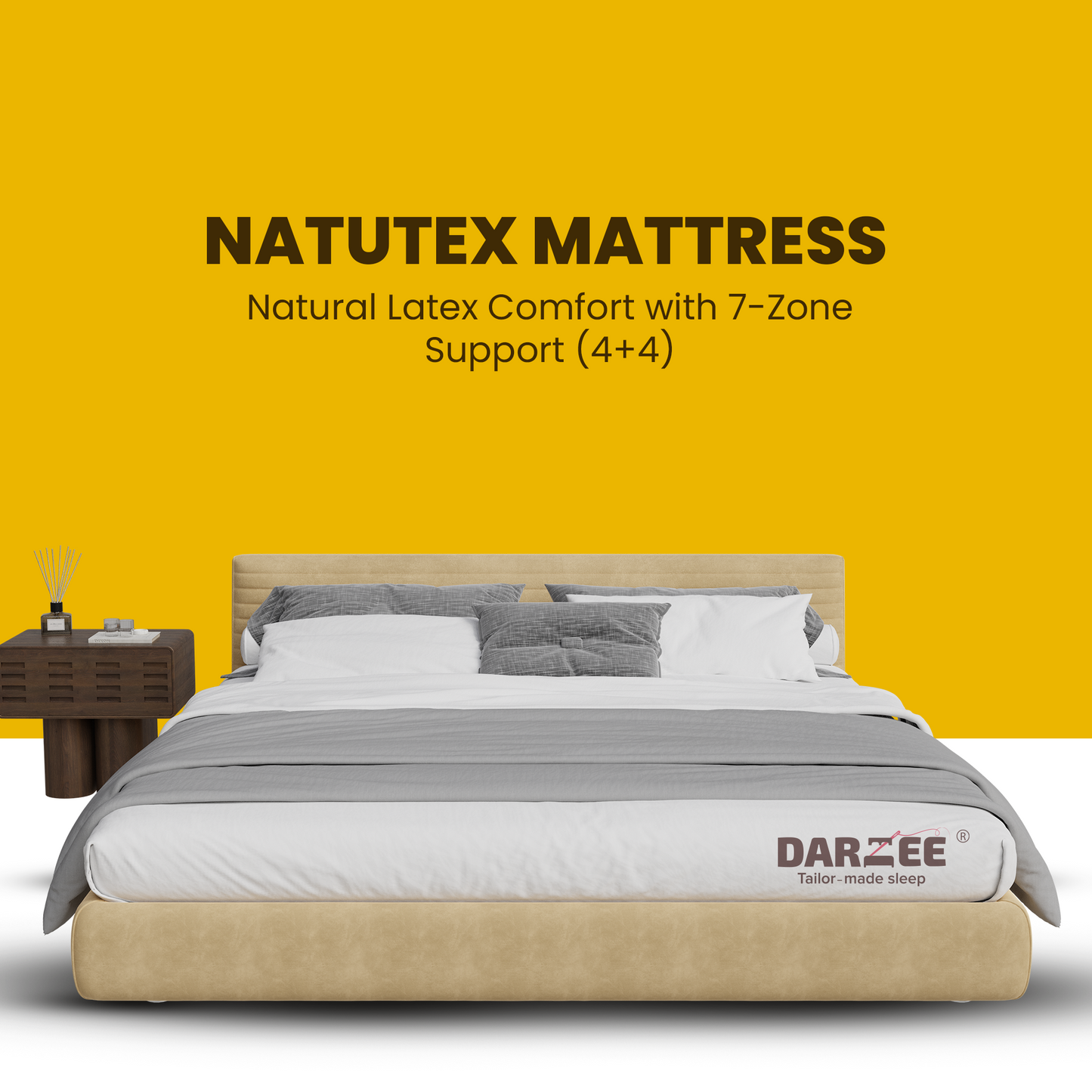 Darzee Natutex Mattress: 7-Zone Support (4+4)