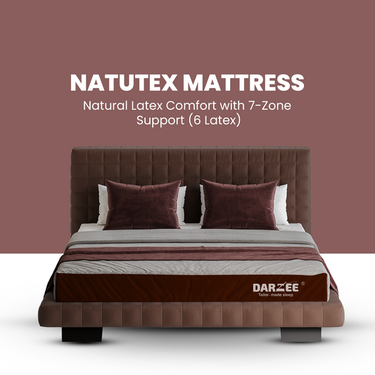 Darzee Natutex Mattress: 7-Zone Support (6 latex)
