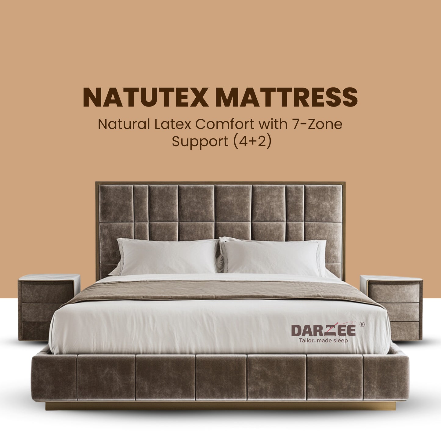 Daree Natutex Mattress:  7-Zone Support (4+2)