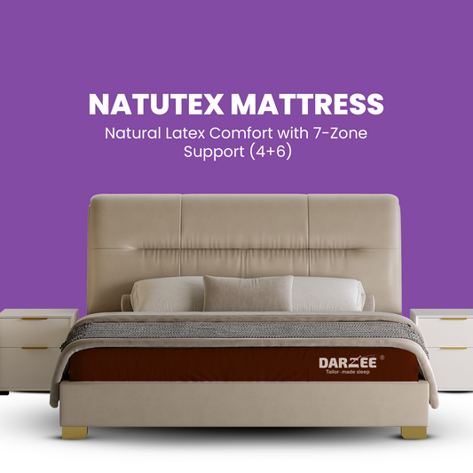 Darzee Natutex Mattress: 7-Zone Support (4+6)